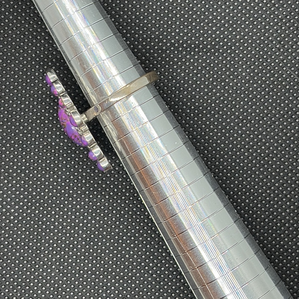 Mojave Turquoise Silver Adjustable Ring - image 2